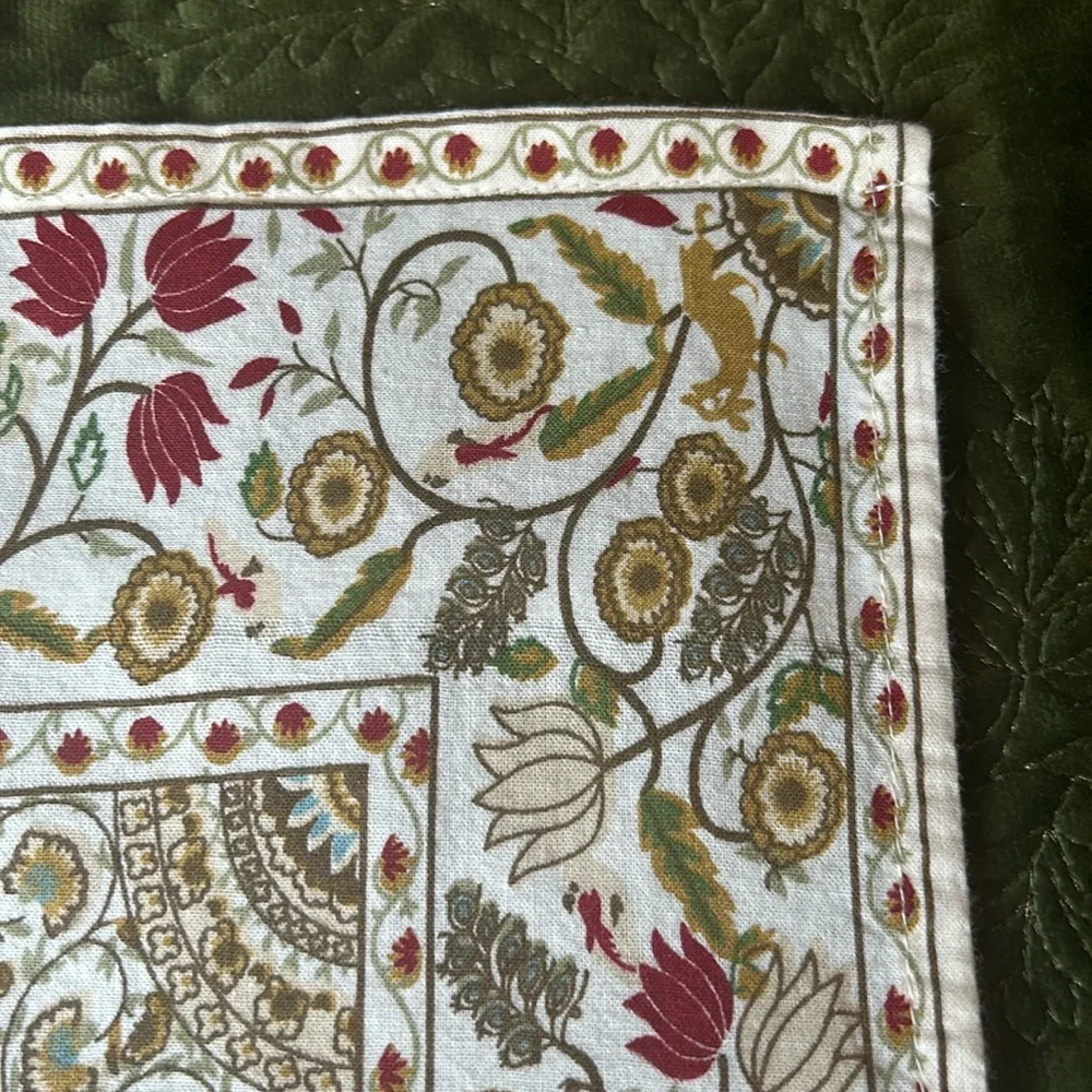 Pier 1 Imports Floral Motif Napkins (4)